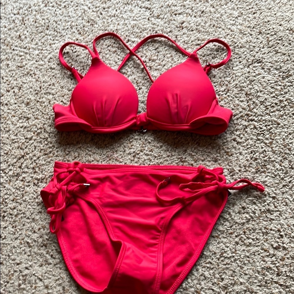 Rock Sugr Women's Red Bikini Set size M